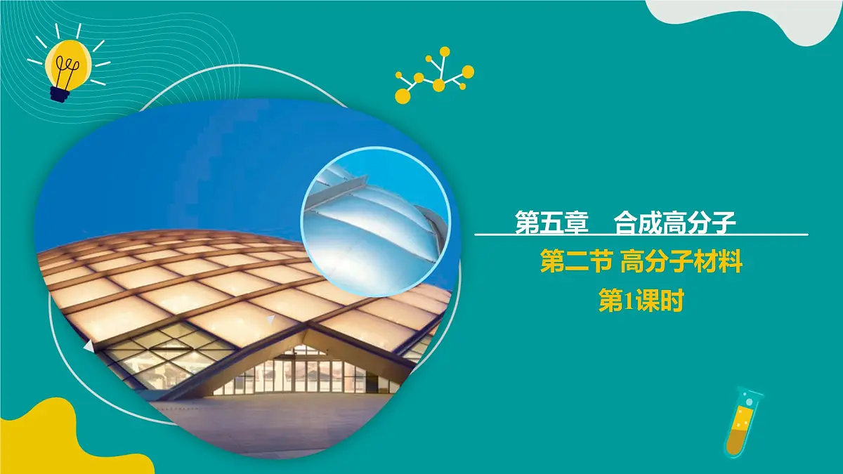 高中化学人教版2019选择性必修3 5.2高分子材料 第1课时(同步课件)第1页