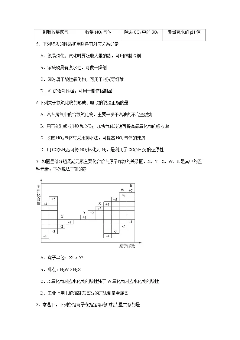 2024-2025学年第二学期高一期中考试高一化学第2页