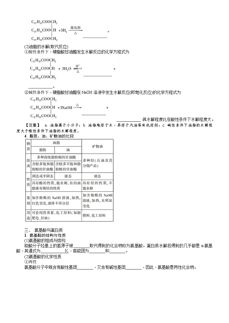 第29讲 糖类 油脂 蛋白质 高分子材料 学案(含答案)2026届高三化学一轮总复习第3页