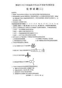 2025届山东省聊城市高三二模考试 化学试题及答案