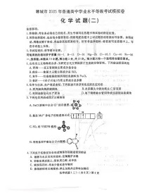 山东省聊城市2025届高三高考模拟第二次模拟-化学试题+答案