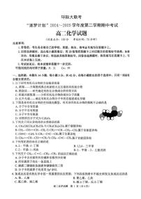 河南省驻马店市环际大联考2024-2025学年高二下学期期中考试化学试题（PDF版，无答案）