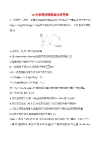 2025版高考热点题型与考点专练化学10.化学反应速率与化学平衡试题（Word版附答案）