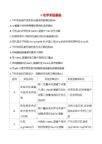 2025版高考热点题型与考点专练化学6.化学实验基础试题（Word版附答案）