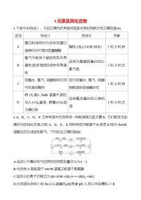 2025版高考热点题型与考点专练化学4.元素及其化合物试题（Word版附答案）