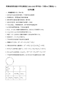 河南省信阳高级中学2024-2025学年高一下学期4月月考化学试题（原卷版+解析版）