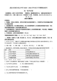湖北省武汉市部分重点中学联考2023-2024学年高一下学期6月期末联考 化学试卷（含答案）