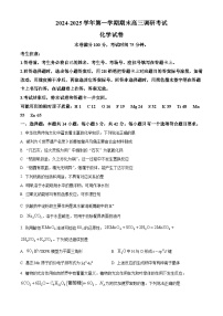 河北省保定市2024-2025学年高三上学期期末调研考试化学试题（含答案）