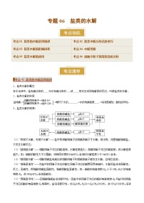 专题06 盐类的水解（考点清单）（讲+练）-2024-2025学年高二化学上学期期末考点大串讲（人教版2019）(原卷版+解析版)