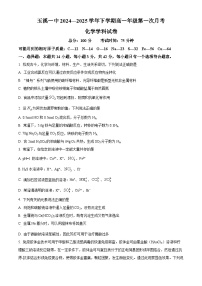 云南省玉溪第一中学2024-2025学年高一下学期3月月考  化学试题（原卷版+解析版）