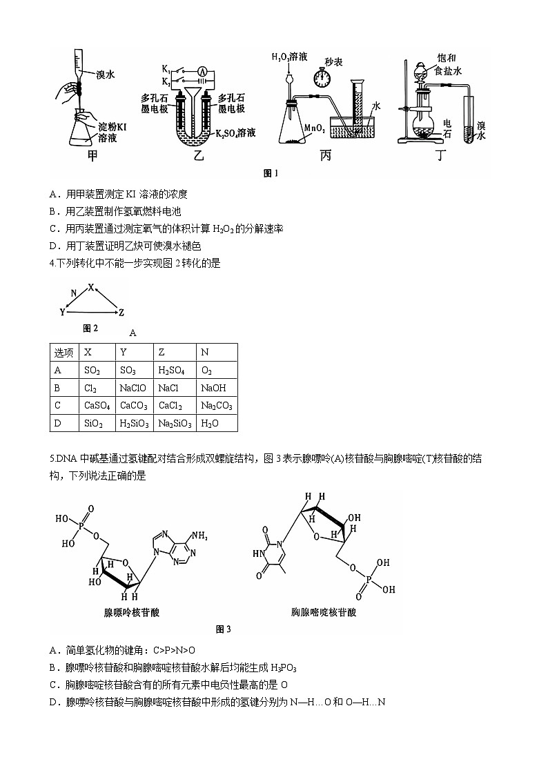 云南省昆明市云南师范大学附属中学2024-2025学年高三上学期11月月考 化学试题(含答案)第2页