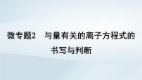 2025届高考化学一轮总复习课件  第1章 物质及其变化微专题2与量有关的离子方程式的书写与判断