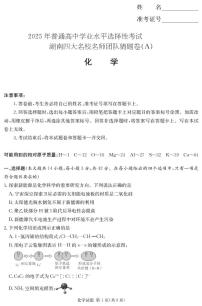 2025年湖南四大名校高考模拟猜题化学A卷试题及答案