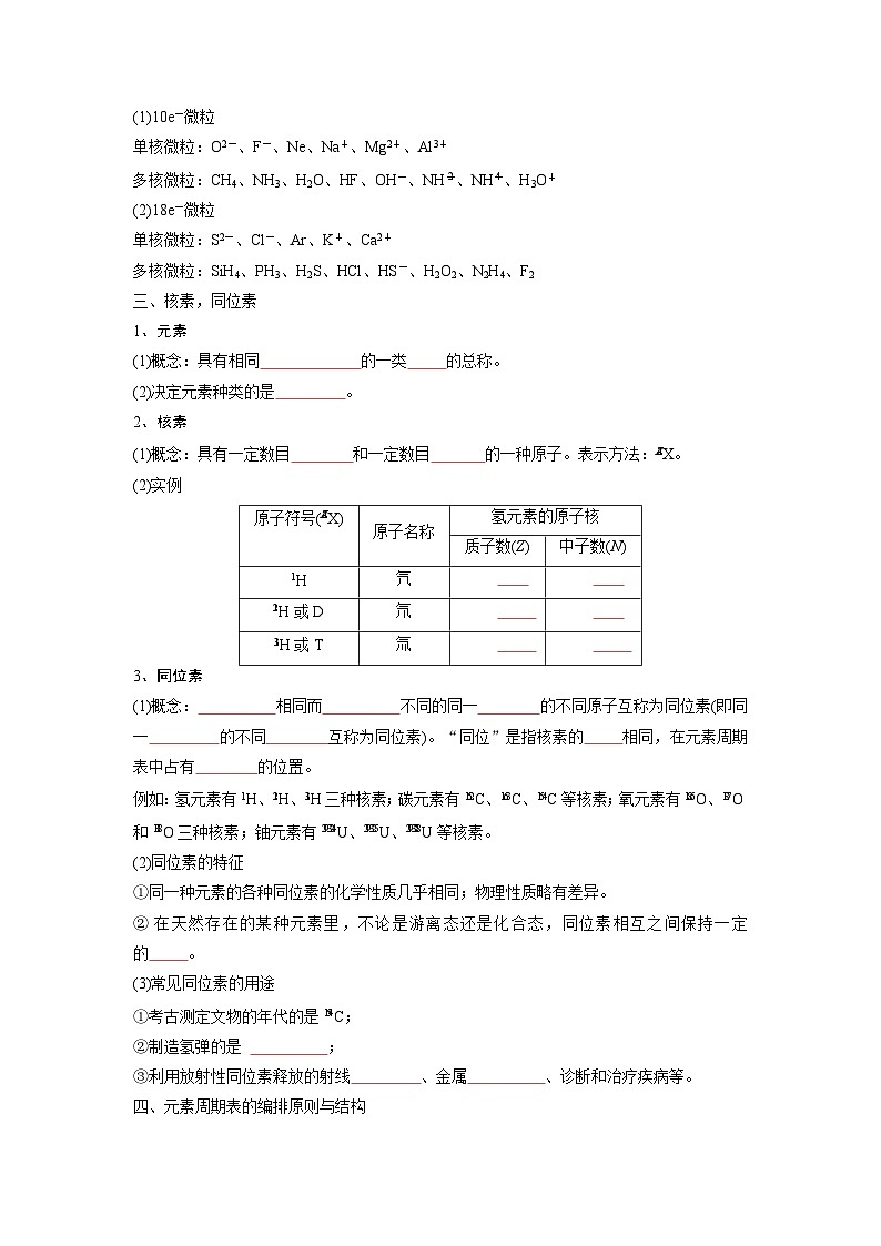 第14讲 原子结构与元素周期表 -【暑假衔接】新高一化学暑假精品课(人教版)(学生版)第3页