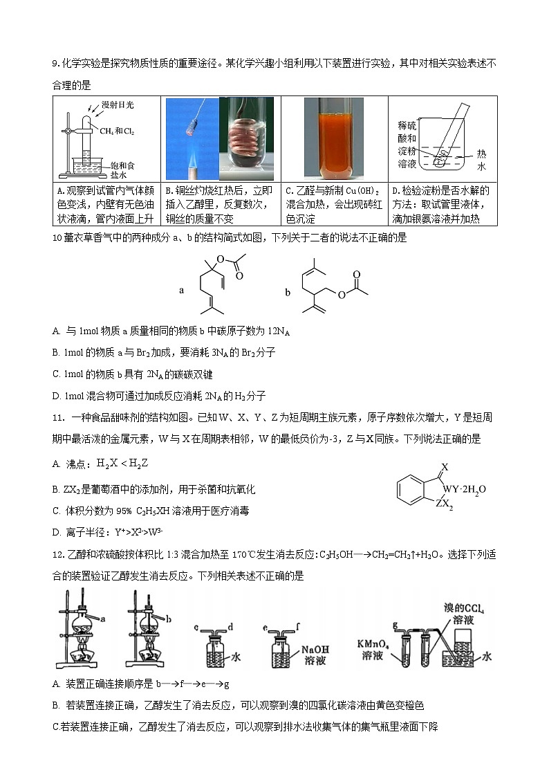 广东省汕头市澄海黄冈学校2024-2025学年高一下学期第二次月考 化学试题含答案第3页