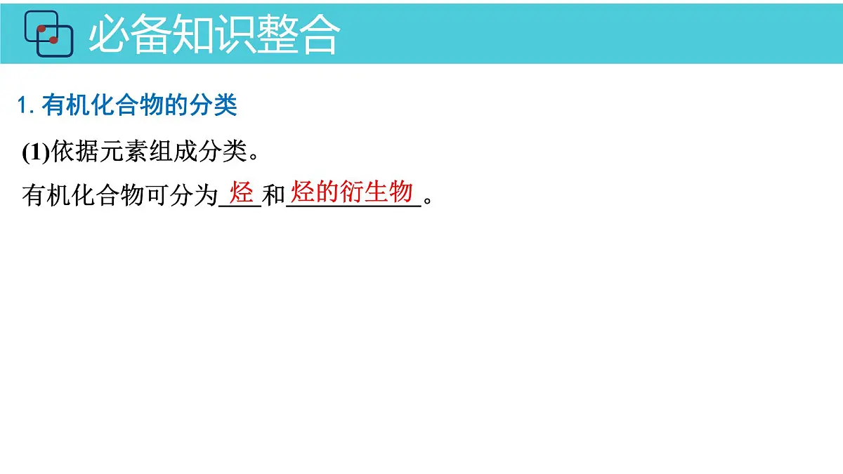 2026年人教版高考化学一轮复习课件 第9章 第1讲 有机化合物的结构特点与研究方法第4页