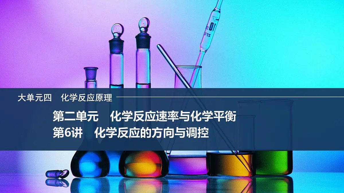 2026年高考化学总复习备课课件 第6讲 化学反应的方向与调控第1页