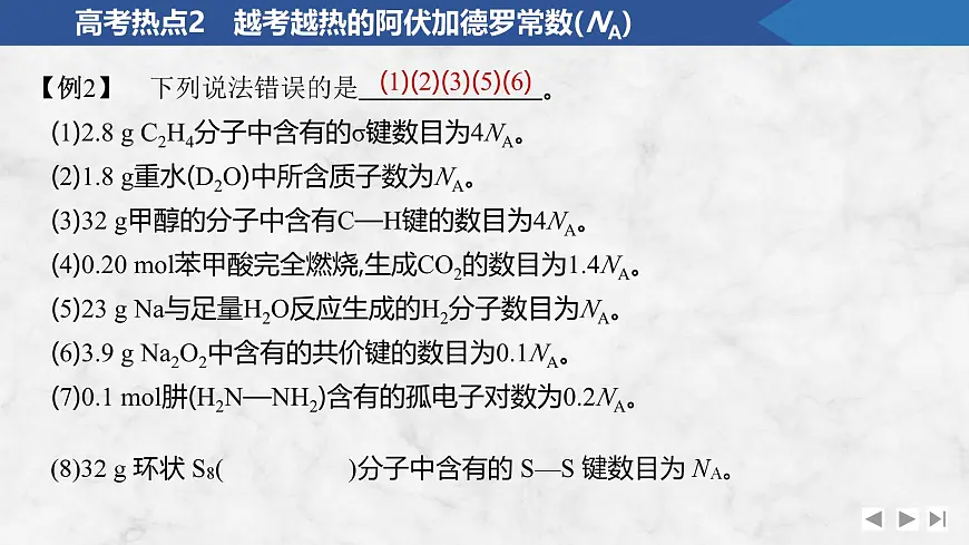 2026年高考化学总复习备课课件 高考热点2 越考越热的阿伏加德罗常数(NA)第6页