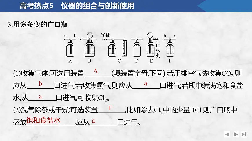 2026年高考化学总复习备课课件 高考热点5 仪器的组合与创新使用第4页