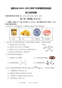 山东省淄博第七中学2024-2025学年高二下学期5月阶段性检测化学试卷含答案