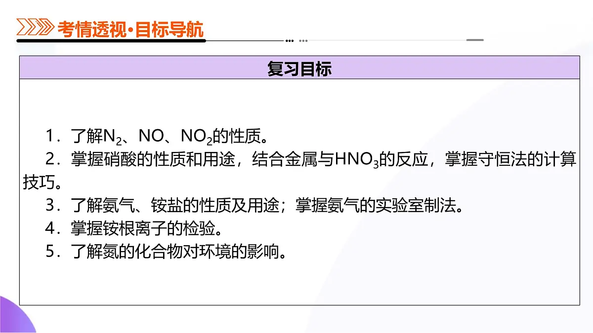 2025年高考化学二轮复习课件 第03讲 氮及其重要化合物第5页