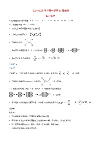 北京市2024_2025学年高三化学上学期10月月考测试试题含解析