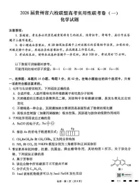 贵州六校联盟2024-2025学年高二下学期高考实用性联考(一)化学试题+答案