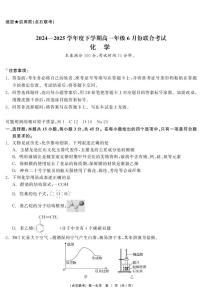 辽宁点石联考2025年高一下学期6月联考化学试题_（含答案）