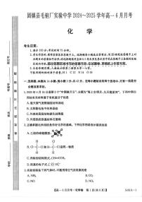 安徽省蚌埠市固镇县固镇县毛钽厂实验中学2024-2025学年高一下学期6月月考化学试卷含答案