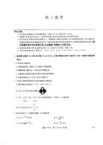 河南省南阳市九师联盟2025届新高二下学期6月期末考-化学试题+答案