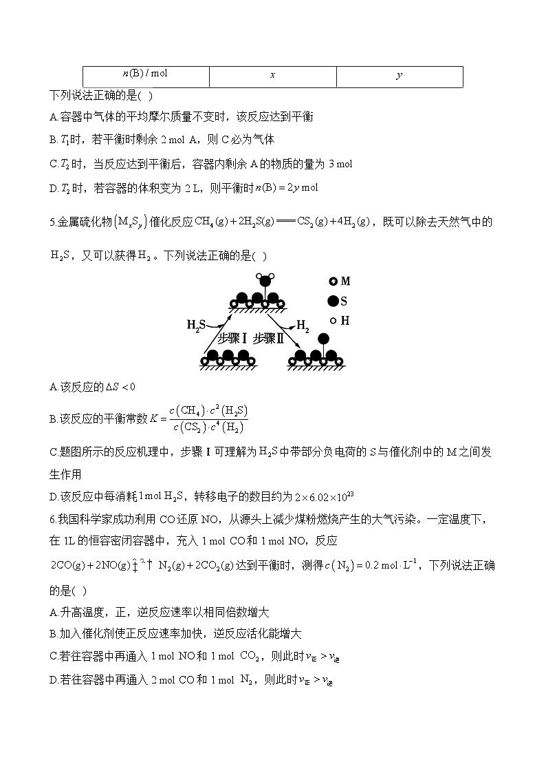(7)化学反应速率与化学平衡——2026高考化学一轮复习单元测试卷 含解析第2页