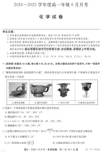 河北部分高中2025年高一下学期6月联考化学试题（含答案）