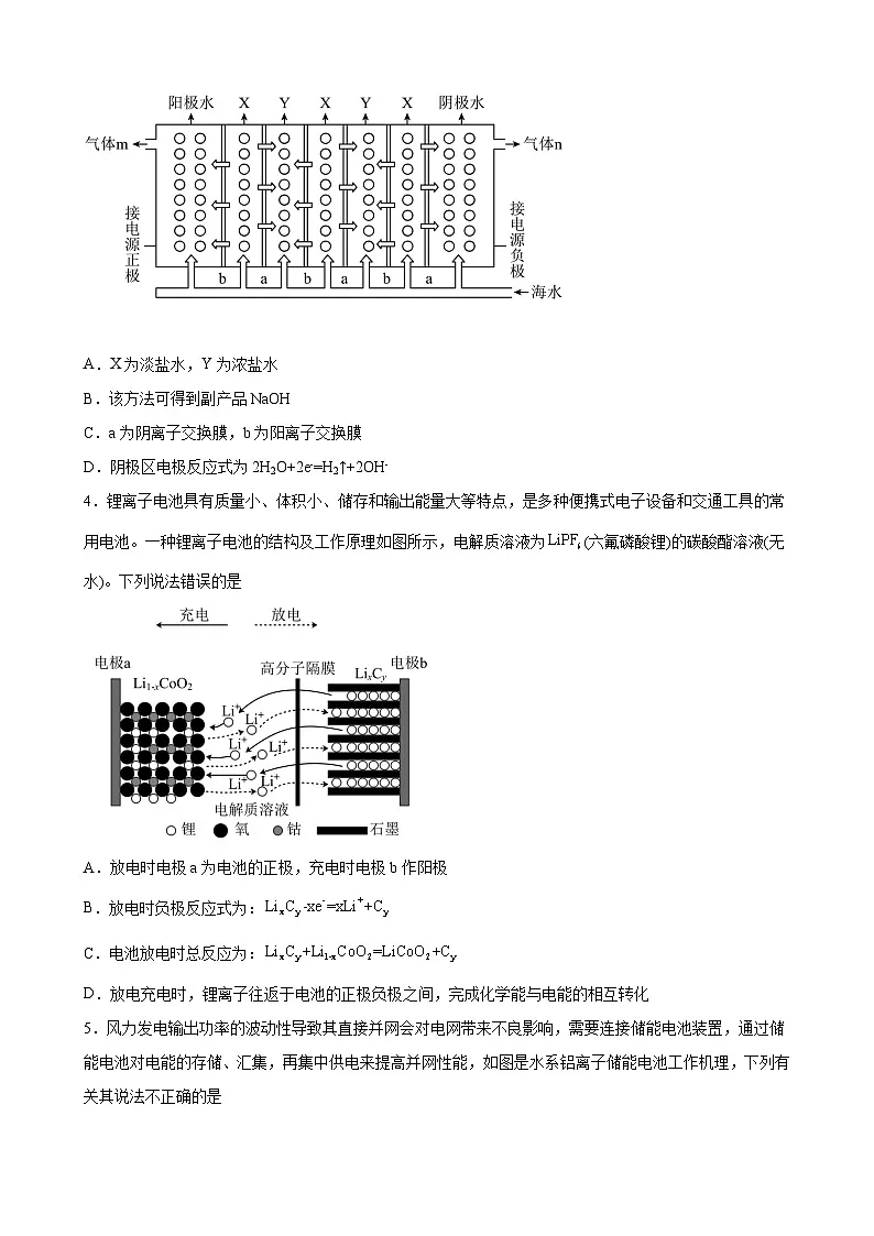 第1章 化学反应与能量变化 单元测试 高中化学人教版(2019)选择性必修1第2页