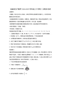 【化学】河南省三门峡市2024-2025学年高二下学期5月期末考试（解析版）