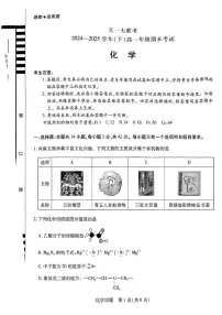 河南省天一大联考2024-2025学年高一下学期期末考试化学试题（含答案）