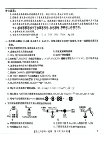 2025年九师联盟高三2月开学考-化学试卷（含答案）