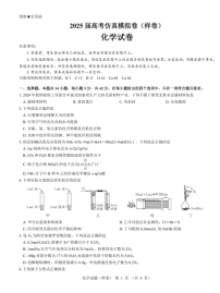 名校教研联盟2025届高考仿真模拟卷-化学试题（含答案）