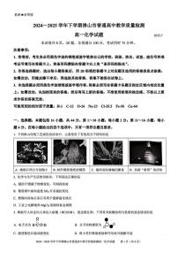 广东佛山2024-2025学年高一下学期期末教学质量检测化学试题+答案