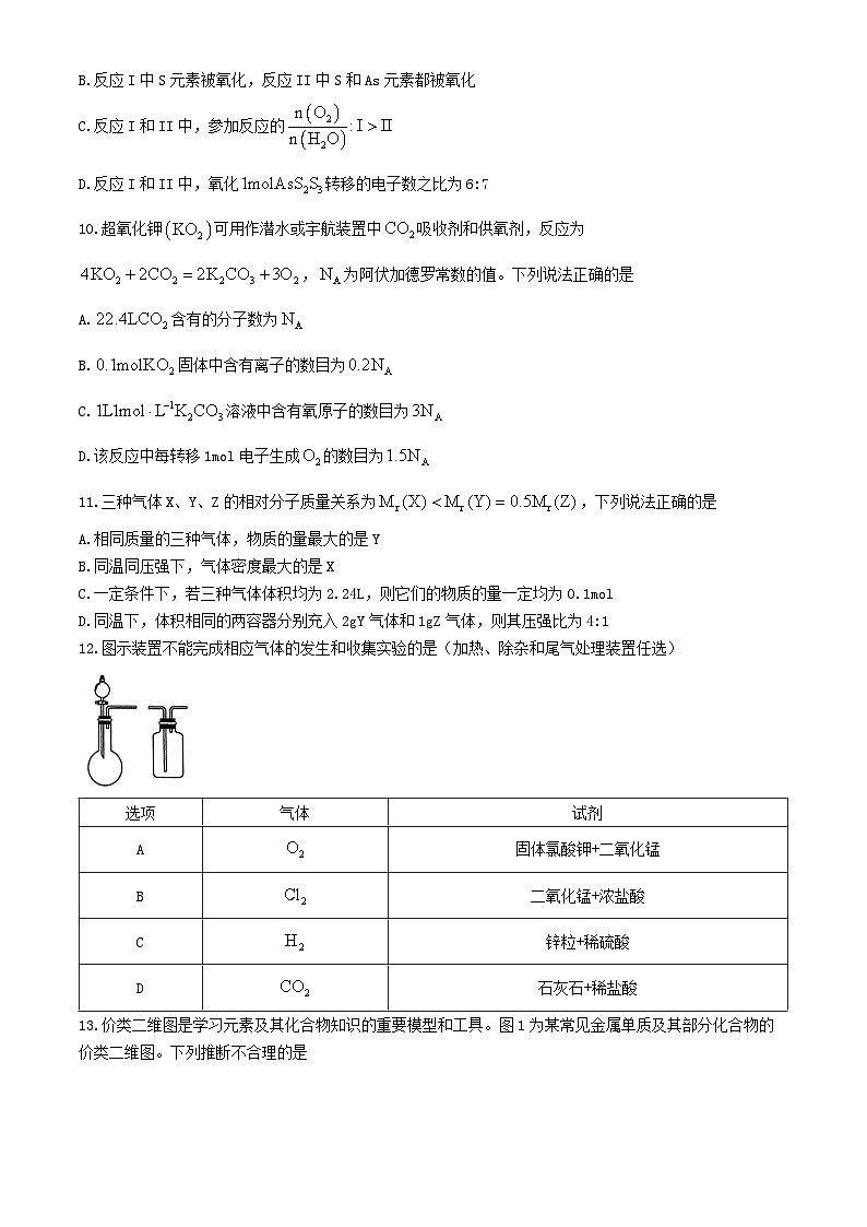 辽宁省大连市2024_2025学年高一化学上学期期中试题第3页