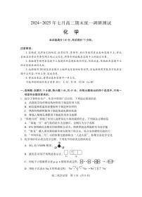 湖北省随州市2025届新高二下学期7月期末质量检测-化学试题+答案