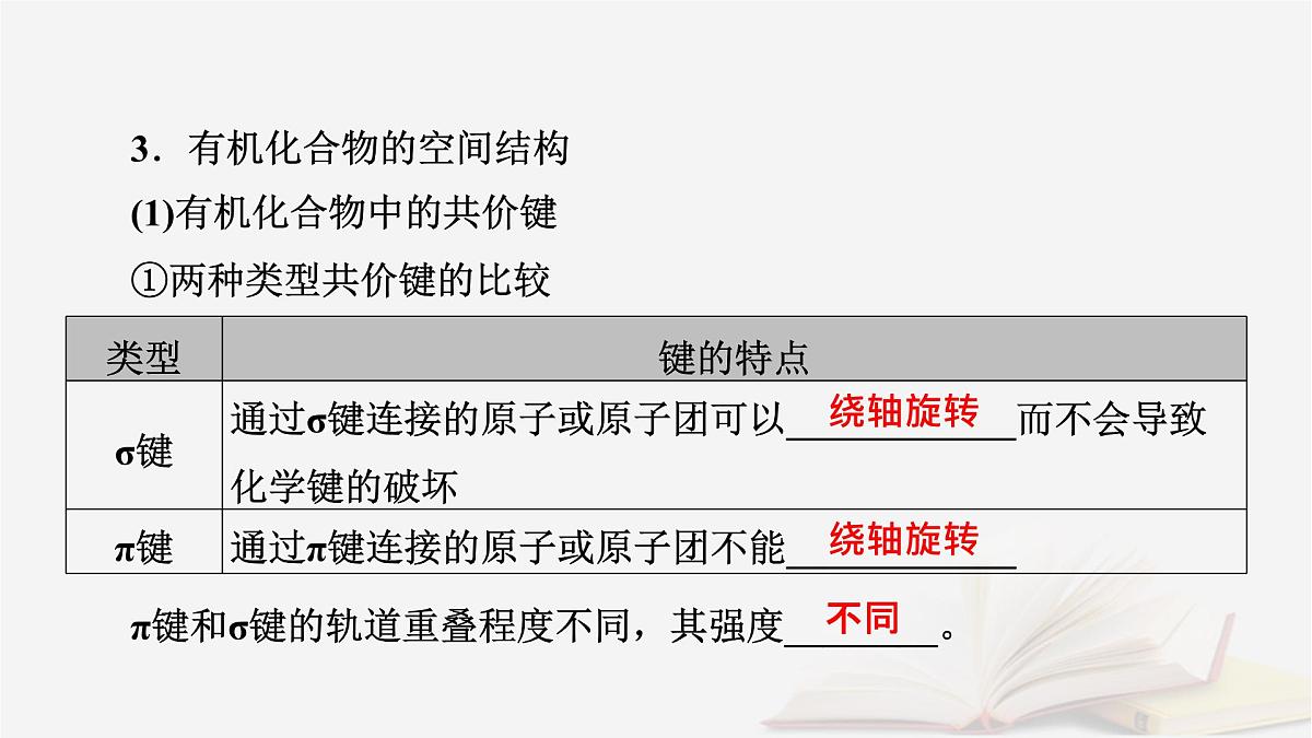 2026届高考化学一轮总复习第9章有机化学基础第43讲有机化合物的空间结构同系物和同分异构体课件第8页