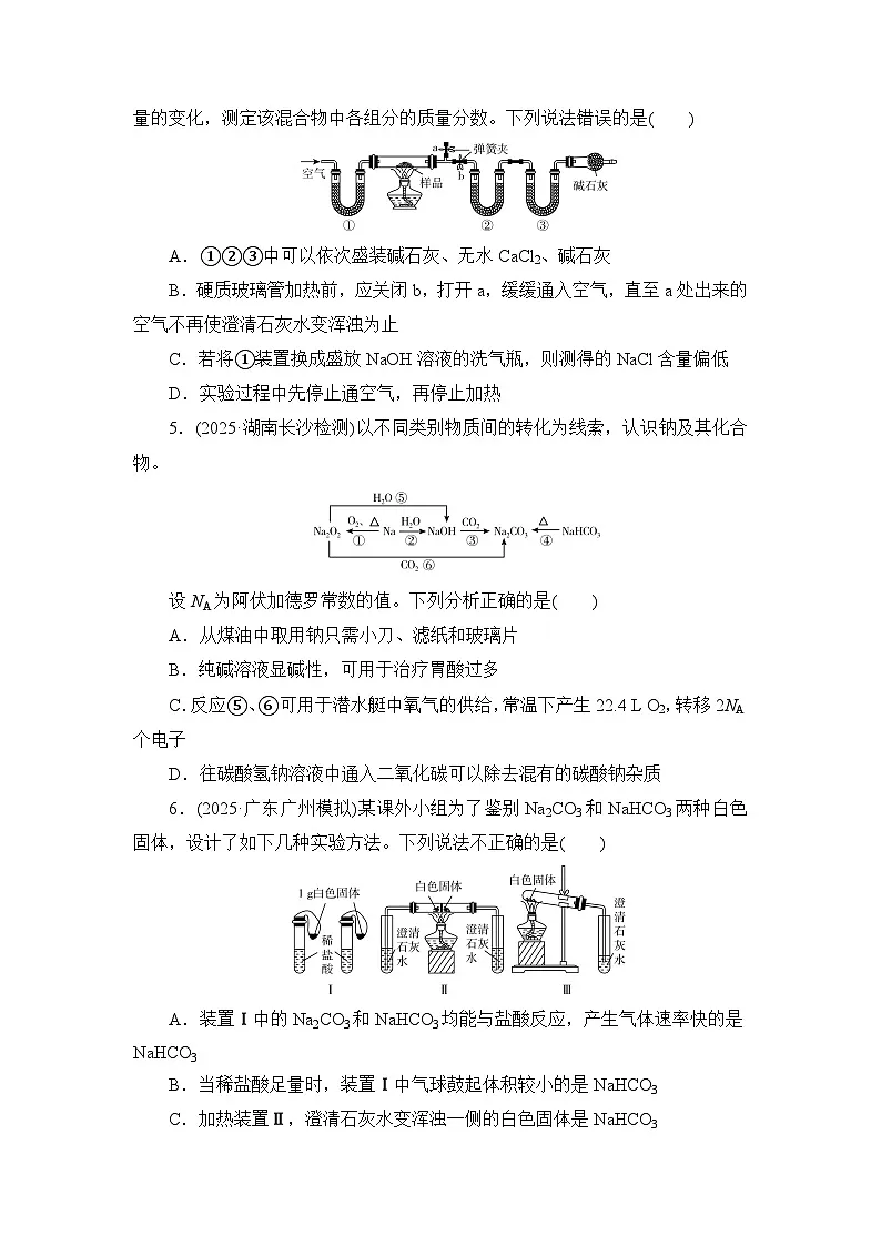 2026届高考化学一轮总复习提能训练练案10碳酸钠与碳酸氢钠碱金属第2页