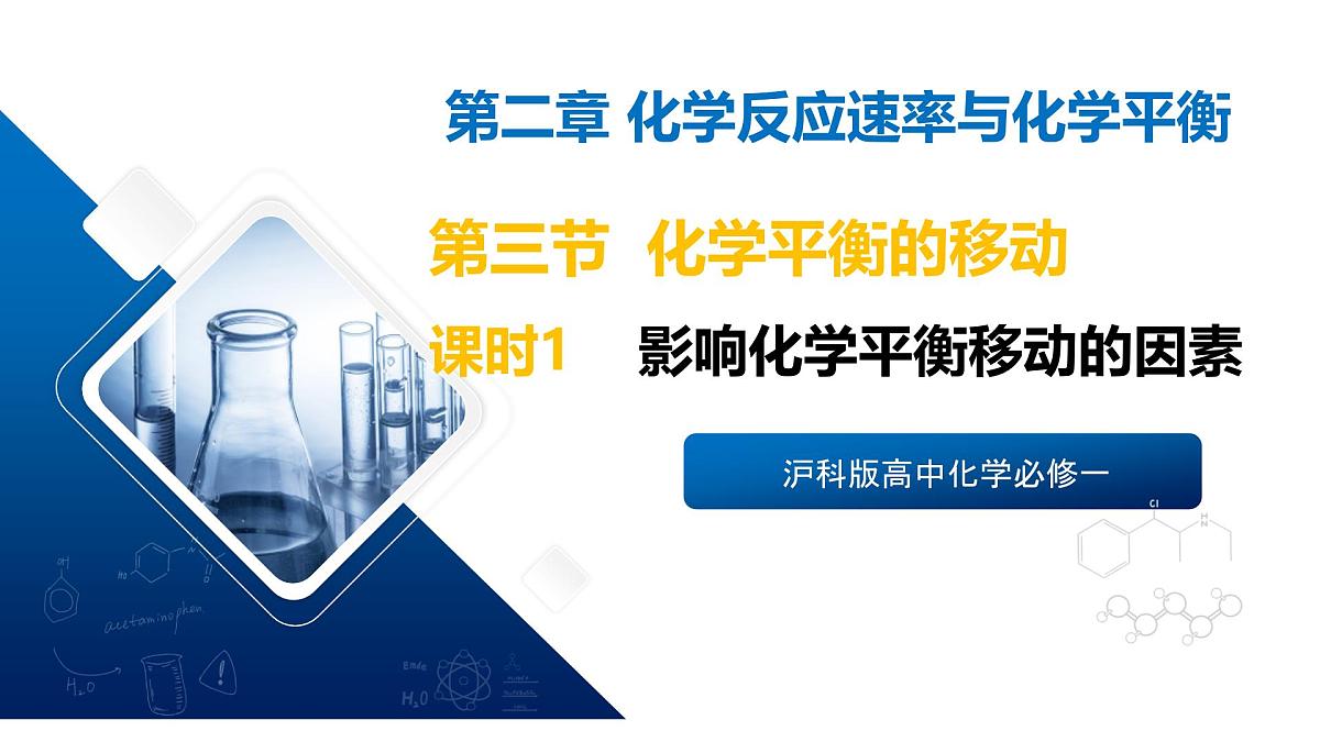 苏教版高中化学选择性必修第一册2.3.1《影响化学平衡移动的因素》课件第1页