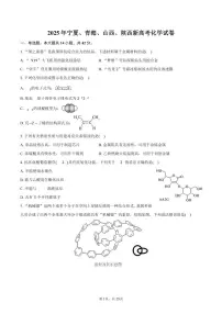 2025年宁夏、青海、山西、陕西新高考化学试卷(含解析)