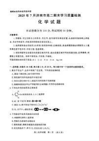 山东省济南市2024-2025学年高二下学期期末考试化学试卷（PDF版附答案）