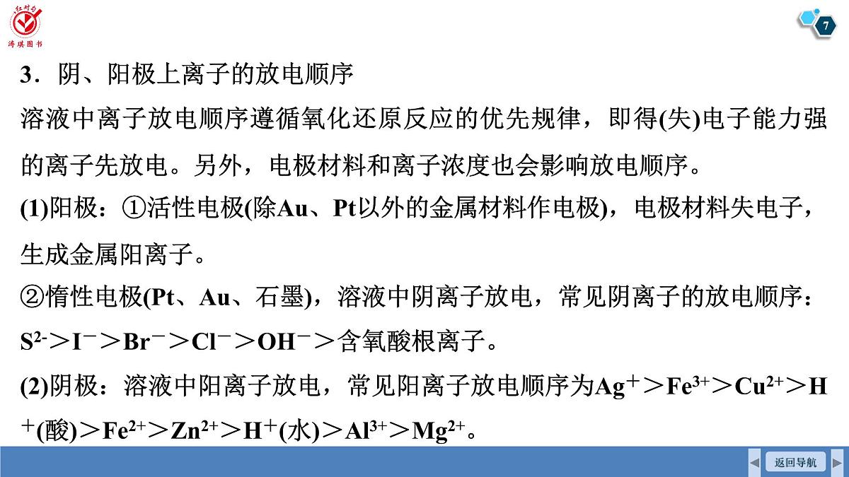 高考化学精品【一轮复习】PPT第七章 第34讲 电解池 金属的腐蚀与防护第7页