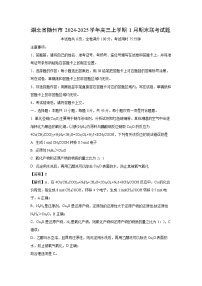 湖北省随州市2024-2025学年高三上学期1月期末联考化学试卷（解析版）