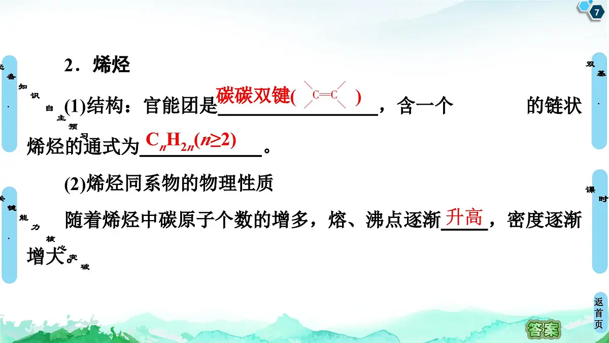第2章 第2节 第1课时 烯烃 课件【新教材】人教版(2019)高中化学选择性必修3第7页