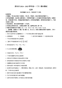 河北省邢台市2024-2025学年高一下学期7月期末测试化学试卷含答案解析