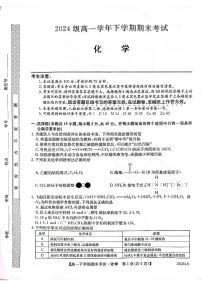 黑龙江省龙东联盟2024-2025学年高一下学期期末考试化学试卷（PDF版附解析）